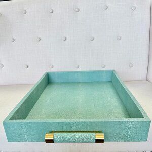 AERIN Shagreen Rectangular Tray